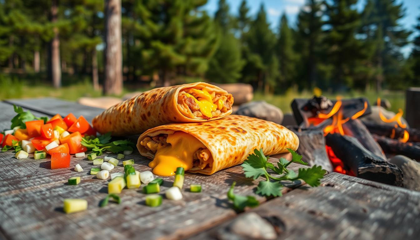 Campfire Breakfast Burritos