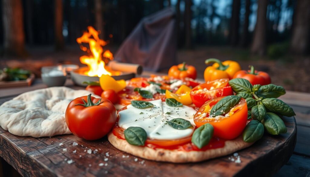 Campfire Grilled Pizza Ingredients Campfire Grilled Pizza Ingredients